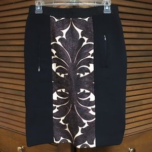 👑 Tracy Reese New York Black Pencil Skirt, Sz 8